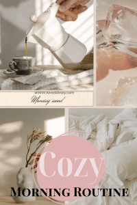 cozy morning routine image - morning mood